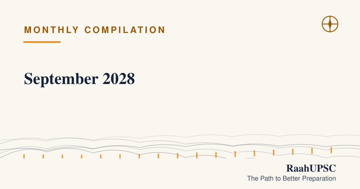 September 2028 | UPSC Current Affairs