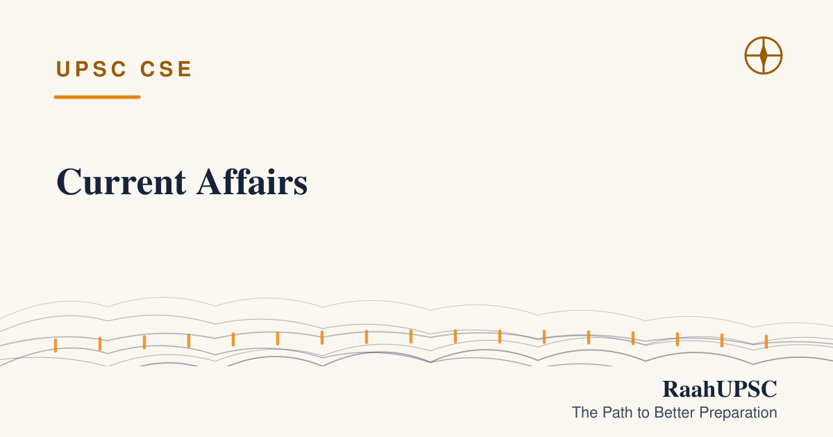 Current Affairs